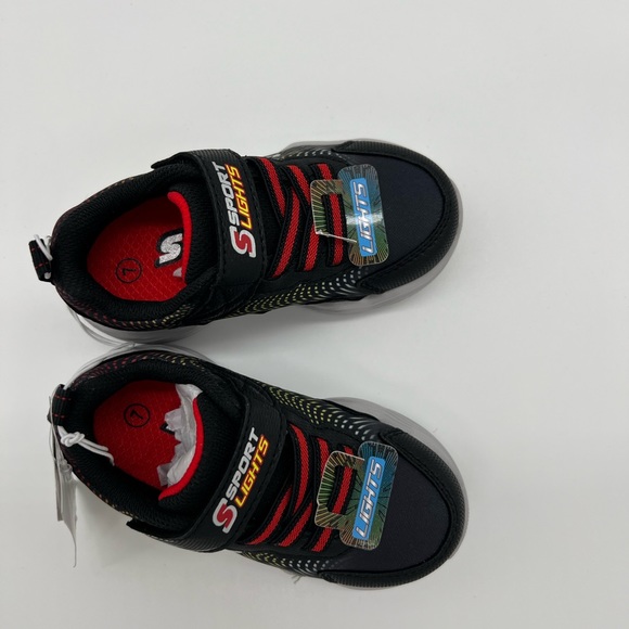 S Sport By Skechers Toddler Boys' Conor Light-Up Sneakers Black/Red - Picture 2 of 5